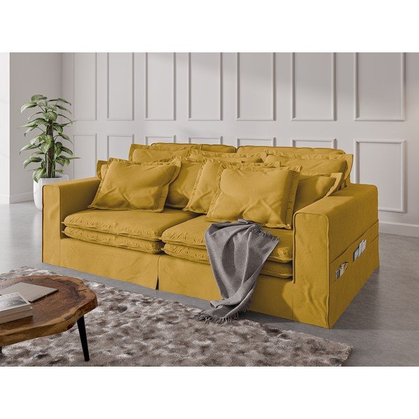 Żółta sofa 236 cm Nora – Ropez-image-3
