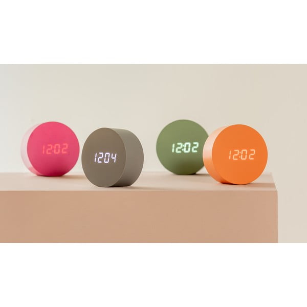 Budzik cyfrowy ø 9 cm Spry Round – Karlsson-image-1