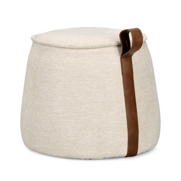 Puf w naturalnym kolorze Anila – Bizzotto