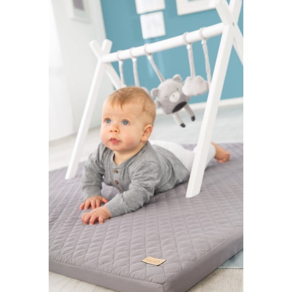 Ciemnoszara mata do zabawy dla dzieci 120x120 cm Style – Roba-image-3