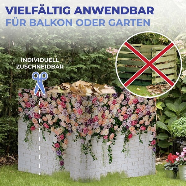 Osłona balkonowa 500x85 cm Roses – Maximex-image-1