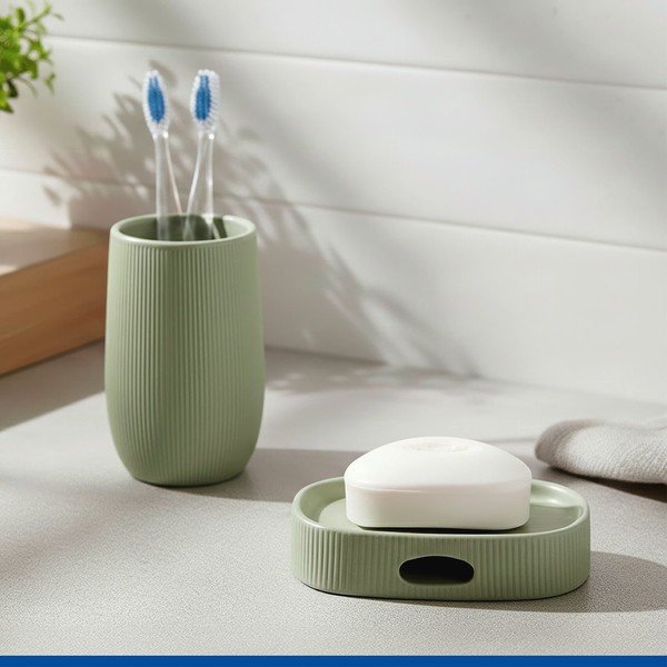 Zielona mydelniczka ceramiczna Fablo – Wenko-image-1