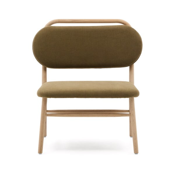 Zielony fotel z tkaniny szenilowej Helda – Kave Home-image-2