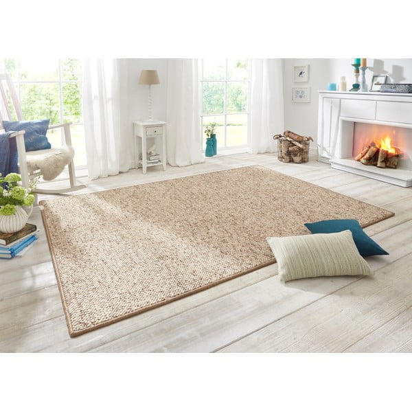 Jasnobrązowy dywan 200x300 cm Wolly – BT Carpet-image-1