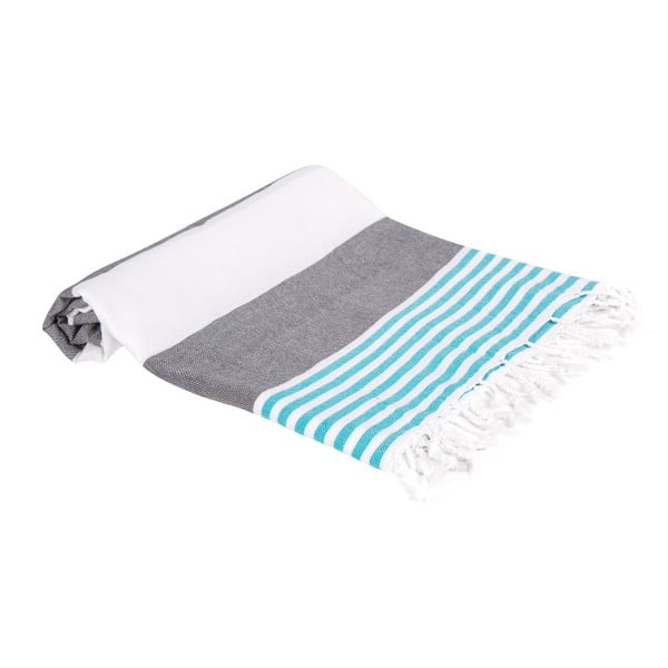 Ręcznik hammam z ręcznie tkanej bawełny ZFK Audny, 180x100 cm