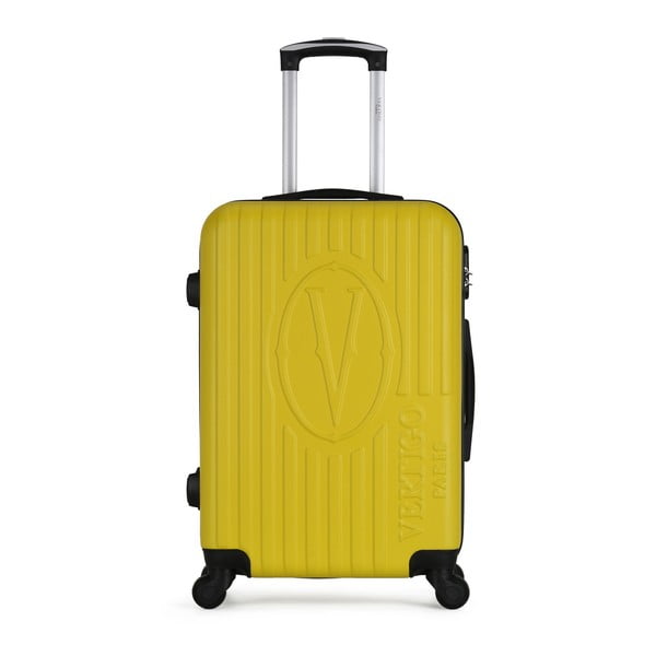 Żółta walizka na kółkach VERTIGO Valise Grand Cadenas Integre Malo, 33x52 cm