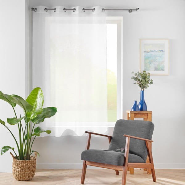 Biała firanka z woalu 140x180 cm Lissea – douceur d'intérieur-image-2