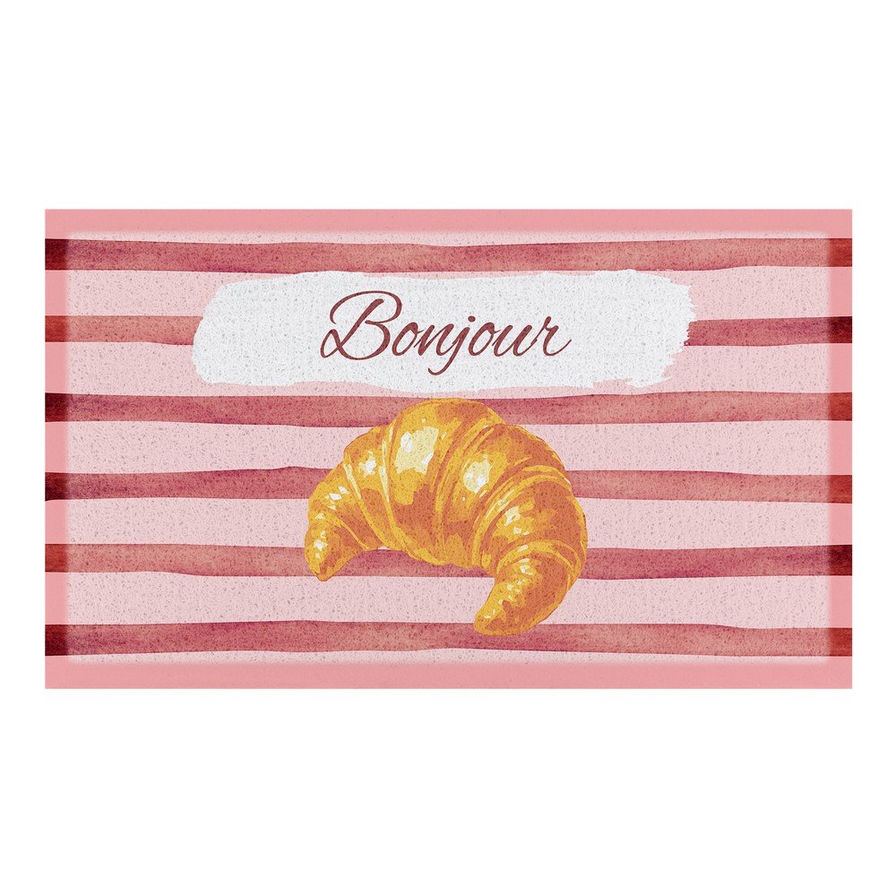 Wycieraczka z PVC 40x70 cm  Croissant Bonjour – Artsy Doormats