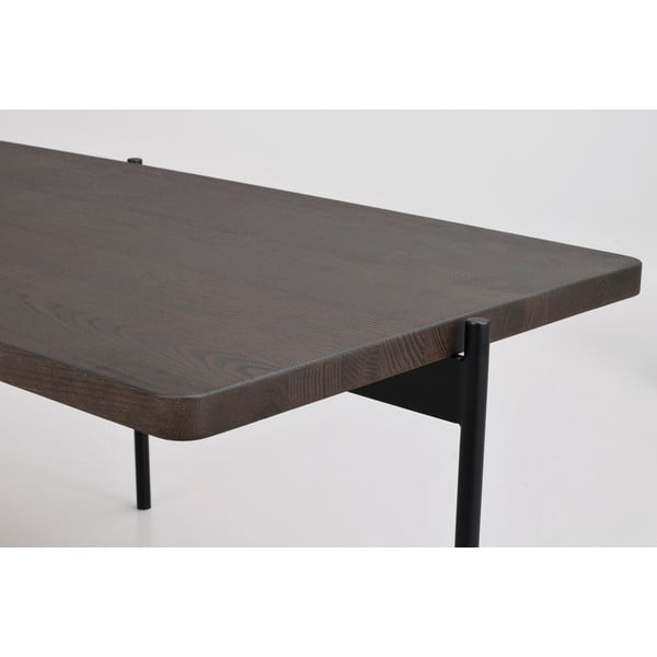 Brązowy stolik z drewna jesionowego Rowico Shelton, 145x60 cm-image-4