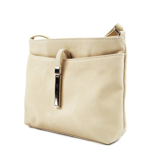 Skórzana torebka Roberta M. 241 Beige-image-2