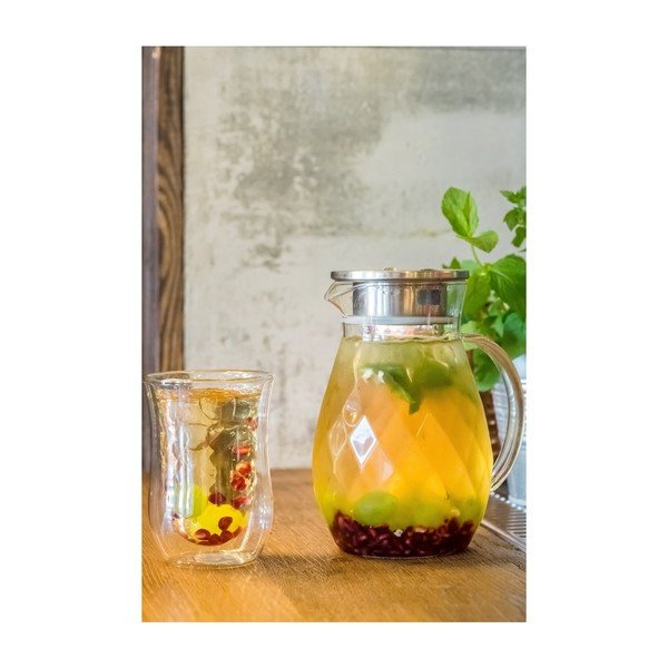 Komplet dzbanka i 6 szklanek z podwójną ścianką Vialli Design Peter-image-3