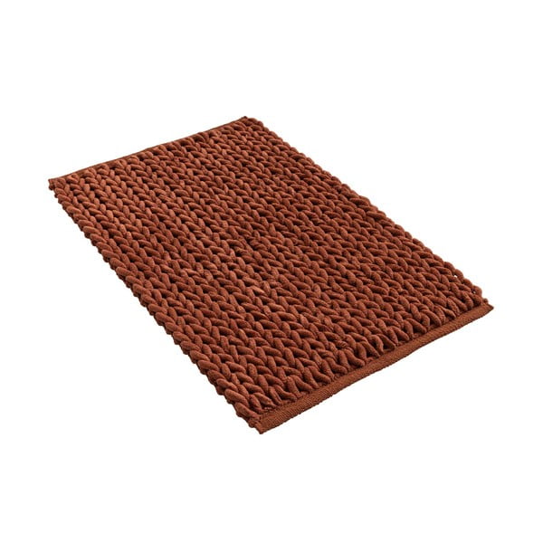 Dywanik łazienkowy w kolorze terakoty 50x80 cm Ariel – douceur d'intérieur-image-4
