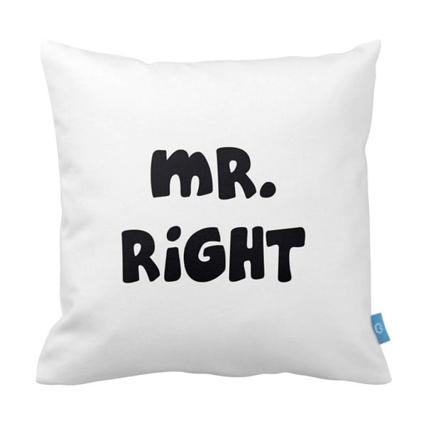 Poszewka na poduszkę Mr. Right, 43x43 cm