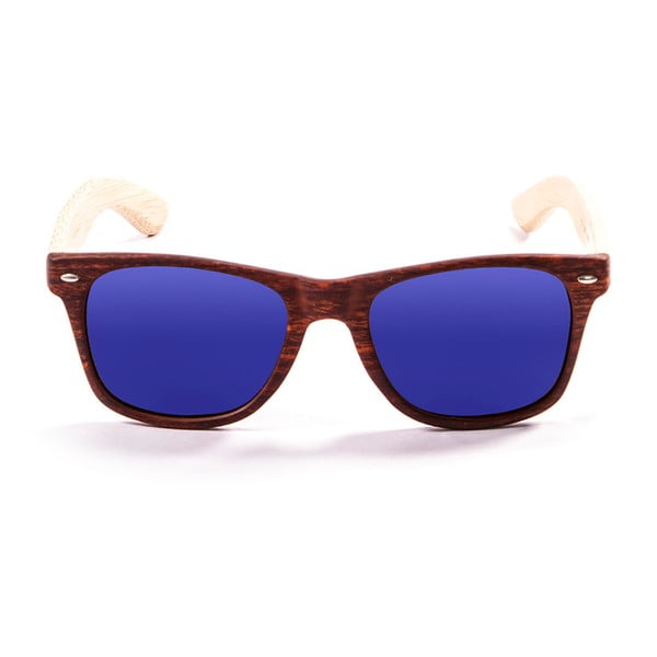 Drewniane okulary przeciwsłoneczne z niebieskimi szkłami PALOALTO Nob Hill Brooks