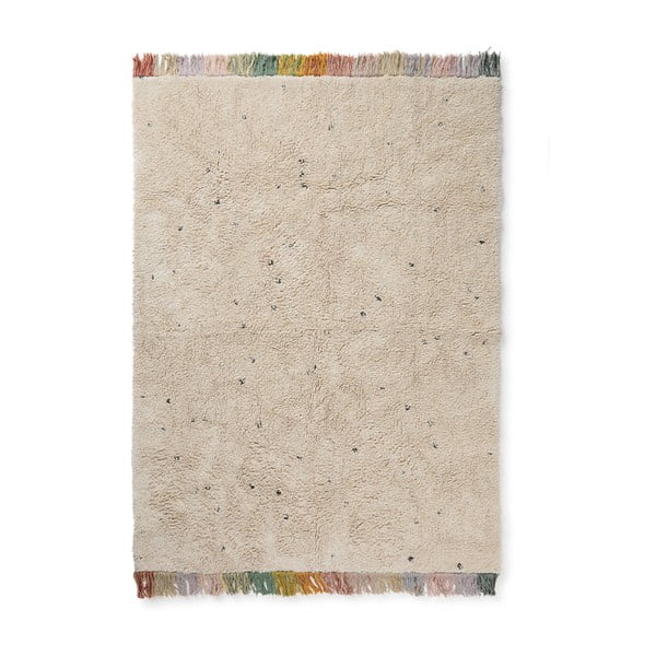 Kremowy bawełniany dywan dziecięcy tkany ręcznie odpowiedni do prania 120x160 cm Stardust – Lorena Canals