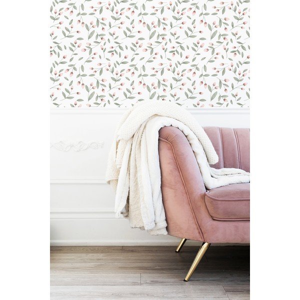 Tapeta dziecięca z włókniny 10 m x 50 cm Flower Buds – Lilipinso-image-3
