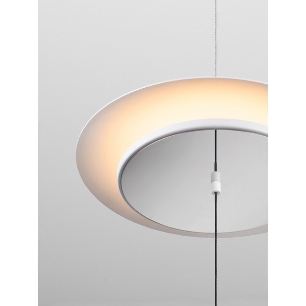 Aluminiowa lampa stojąca LED ze ściemniaczem w matowym białym kolorze (wysokość 370 cm) Olos – Nova Luce-image-3