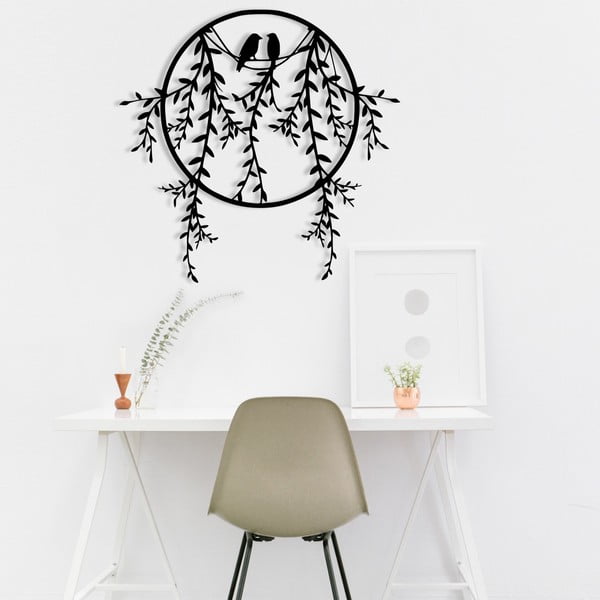 Metalowa dekoracja ścienna 45x44 cm Lovebirds – Wallity-image-2
