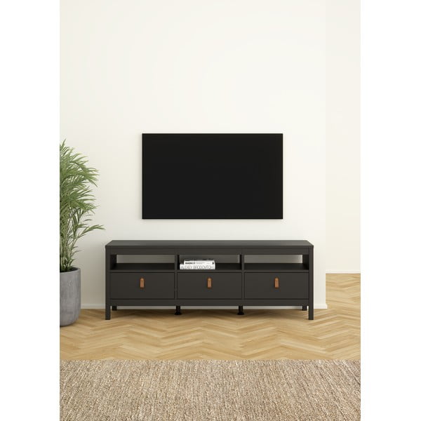 Czarna szafka pod TV 151x54 cm Madrid – Tvilum-image-1