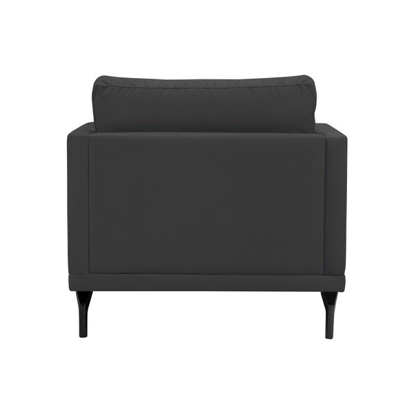 Ciemnoszary fotel z czarną konstrukcją Windsor & Co Sofas Jupiter-image-3