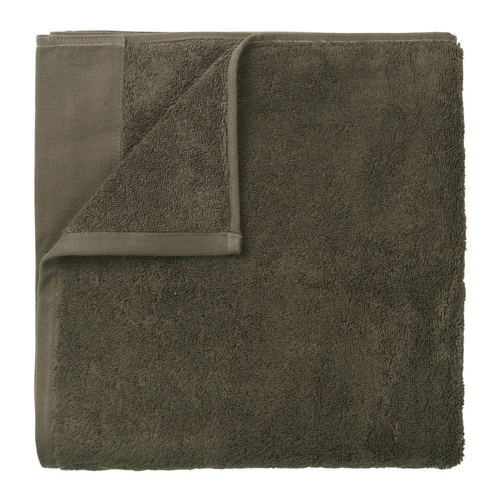 Zielony bawełniany ręcznik Blomus, 50x100 cm