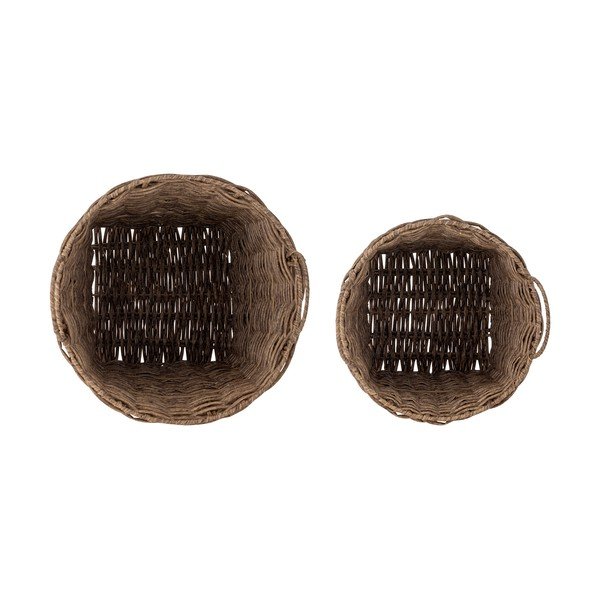 Osłonki na doniczki zestaw 2 szt. ze sztucznego rattanu ø 35 cm Cestina – Bloomingville-image-4