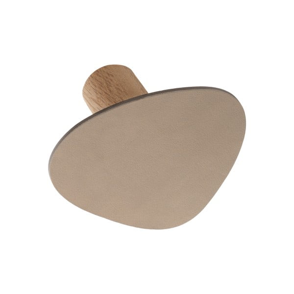 Szarobeżowy ścienny stalowy haczyk Dot S Nupo – LIND DNA