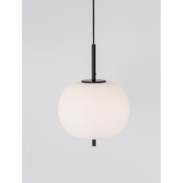 Biała/czarna szklana lampa wisząca ø 30 cm Lato – Nova Luce-image-4