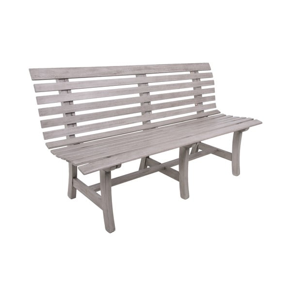 Szara drewniana ławka ogrodowa Mandalay – Garden Pleasure