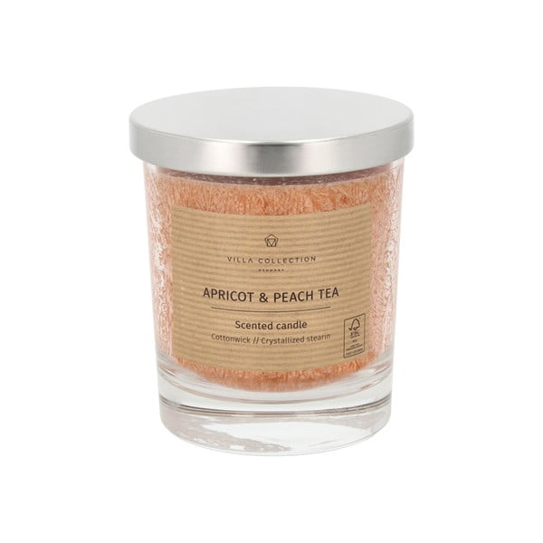 Zapachowa świeca czas palenia 40 h Kras: Apricot & Peach Tea – Villa Collection