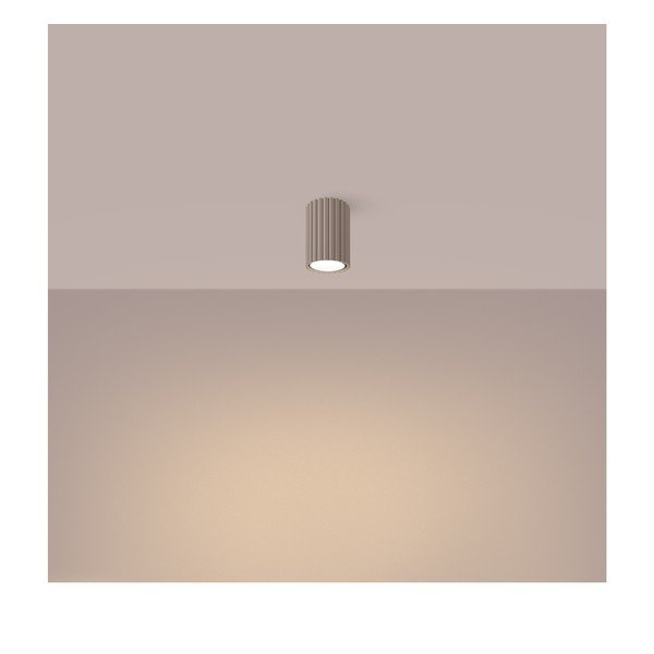 Szarobrązowa metalowa lampa punktowa ø 6,5 cm Gleam – Sollux-image-1