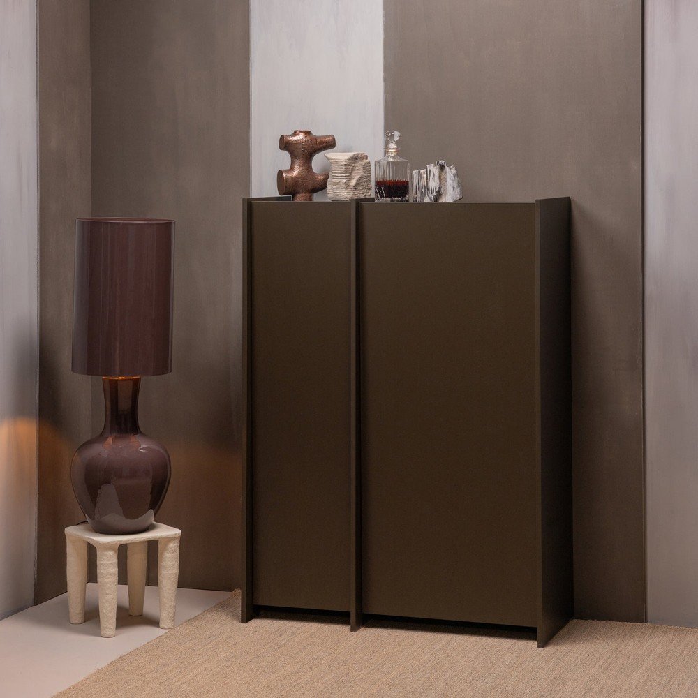 Ciemnobrązowa szafka w dekorze jesionu 102x140x44 cm Brock – WOOOD (zdjęcie 5)