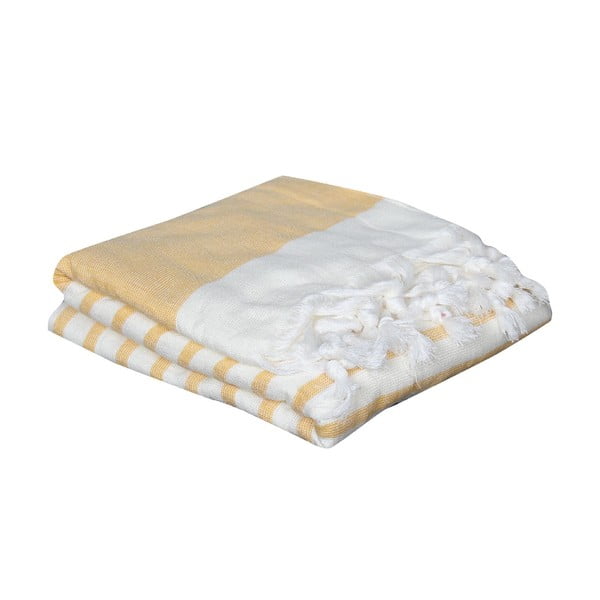 Ręcznik hammam Terry Yellow, 95x170 cm