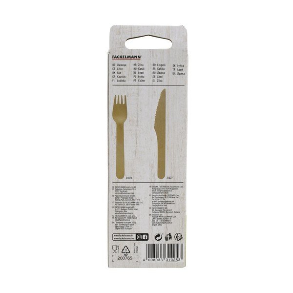 Zestaw 30 drewnianych łyżek Fackelmann Nature-image-2