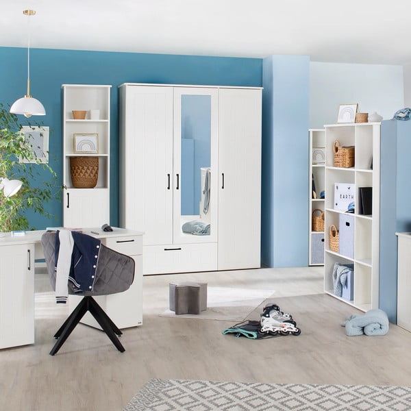 Biały regał dziecięcy 49x190 cm Sylt – Roba-image-2