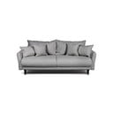 Szara sztruksowa rozkładana/ze schowkiem sofa 215 cm Bjork – Bonami Selection