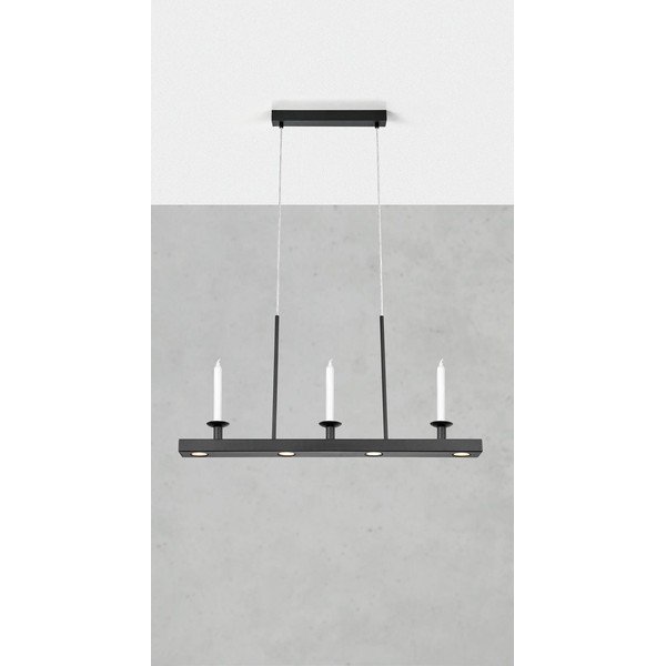 Czarna metalowa lampa wisząca LED ze ściemniaczem Dining – Markslöjd-image-1