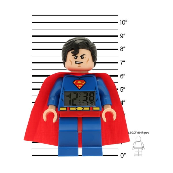 Zegar z budzikiem LEGO® Super Heroes Superman-image-2