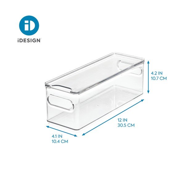 Przezroczysty pojemnik z pokrywką iDesign The Home Edit, 31,1x10,8 cm-image-4