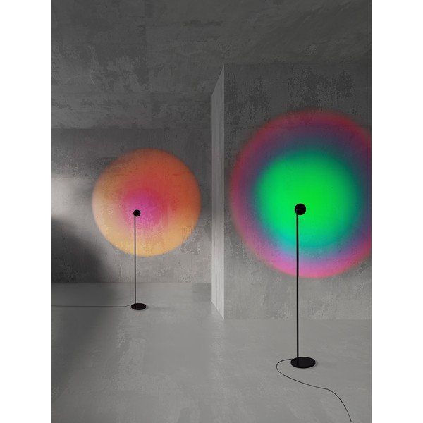 Metalowa lampa stojąca LED z elastyczną konstrukcją/ze ściemniaczem w kolorze matowej czerni (wysokość 121 cm) Irida – Nova Luce-image-1