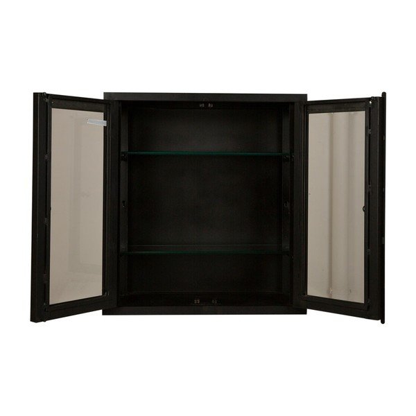 Czarna metalowa szafka ścienna Canett Nino-image-1