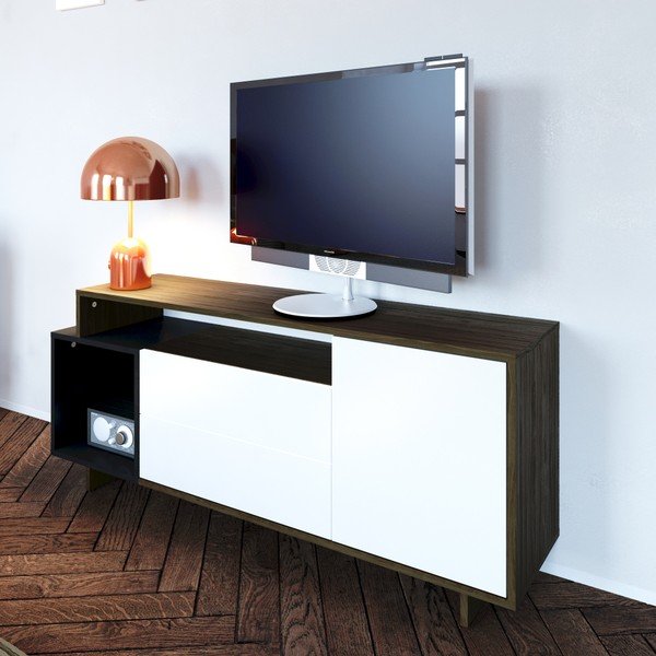 Biała szafka pod TV TemaHome Kube-image-1