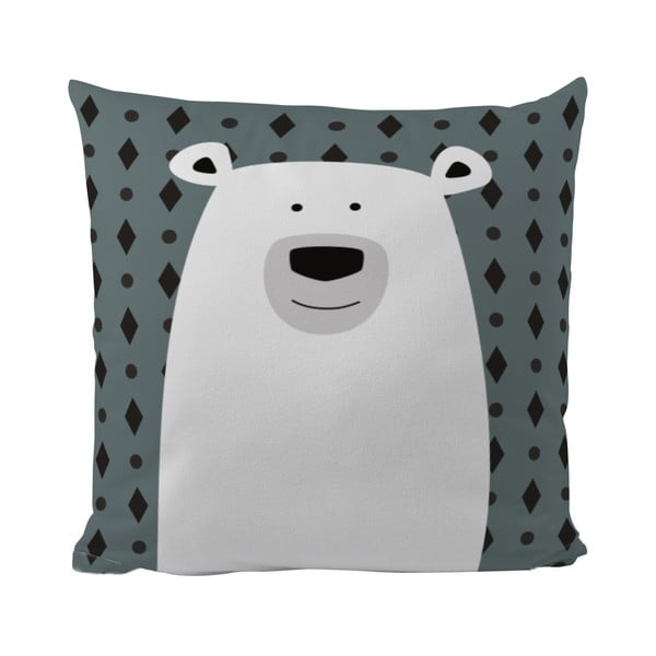 Poszewka na poduszkę z satyny bawełnianej Butter Kings Fox Polar Bear, 50x50 cm