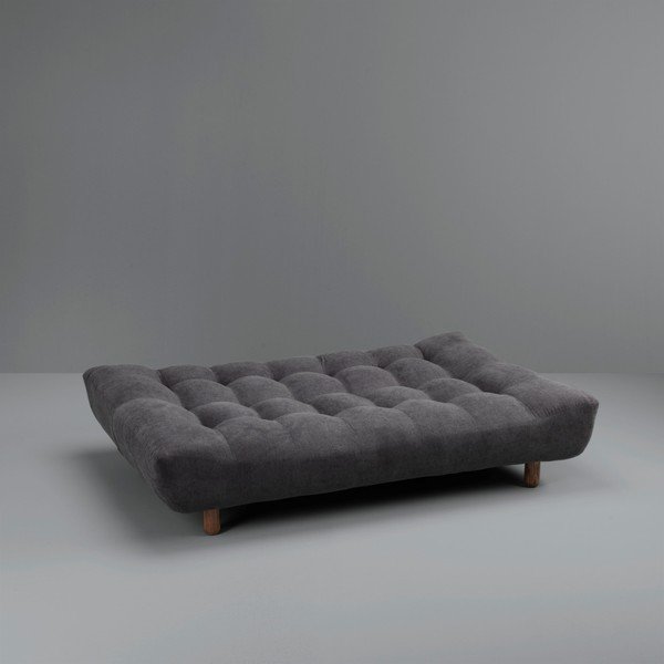 Grafitowa sofa rozkładana Design Twist Tampico-image-3