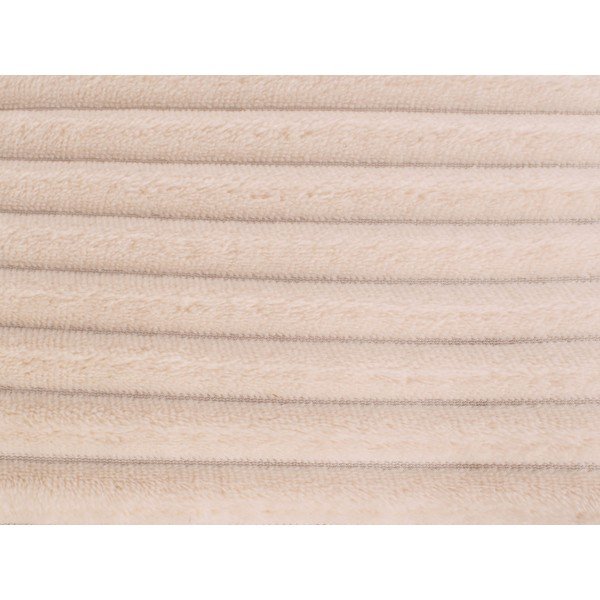 Kremowy aksamitny pled PT LIVING Ribbed, 150x200 cm-image-1