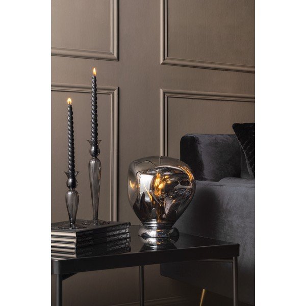 Brązowy szklany świecznik PT LIVING Swirl, wys. 17 cm-image-1