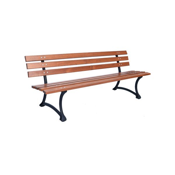 Drewniana ławka ogrodowa w naturalnym kolorze – Rojaplast-image-2