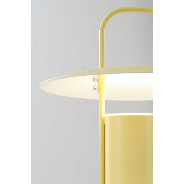Żółta metalowa lampa stołowa LED ze ściemniaczem (wysokość 24 cm) Venna – Jotex-image-3