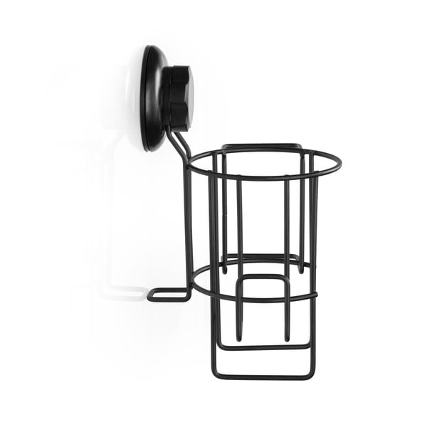 Czarny uchwyt ścienny do suszarki do włosów Compactor Bestlock-image-3