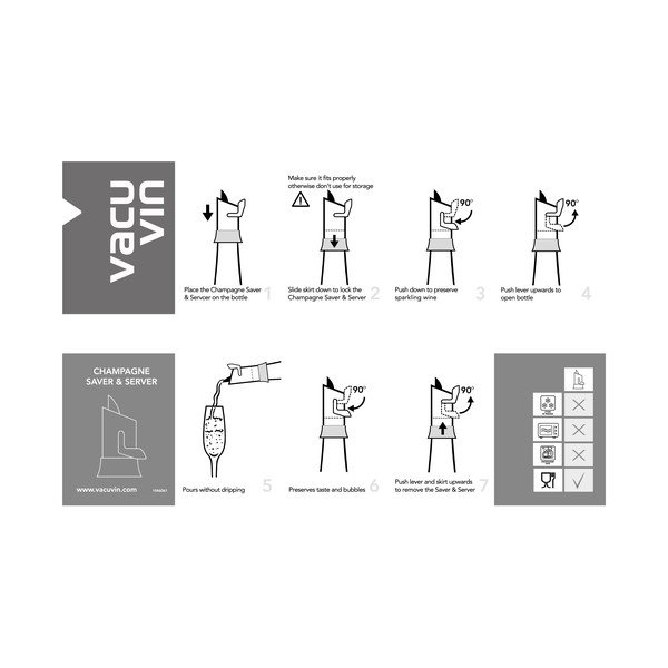 Korek do wina musującego ze stali nierdzewnej – VacuVin-image-4